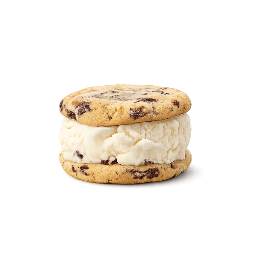 Vanilla Choc Chip Icecream Sandwich